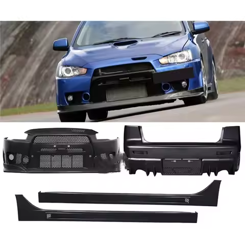 Frount Bumper Rear bumper Side skirt for Mitsubishi Lancer-ex FQ400 2009-2016 modified body kit surr