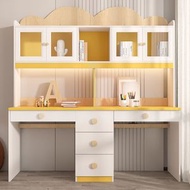 櫻桃傢俱 - 簡約現代書枱書架組合書房枱式電腦辦公枱兒童雙人學習書枱W2000MM