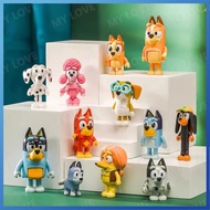 8pcs/1set Cartoon Bluey figure Puppy Doll toys Bluey Family Action Figure Kids Toys