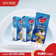 Combo of 3 IDORE Wall-Mounted Tissue Bags 1480 Sheets/Bag - Gentle for Sensitive Skin, Outstanding A