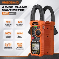 HOMTOOLS HM803A/D Digital Clamp Meter 1000V/1000A AC/DC True-RMS NCV Multimeter Clamp Voltage Curren