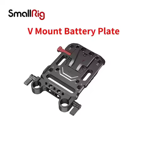 SmallRig V MOUNT Battery Plate with Adjustable Arm with 15MM Rod Clamp Standard V Lock Battery Plate