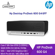 [REFURBISHED] HP ProDesk 600 G4-SFF Intel Core i7-8700(3.20GHz) 16GB D4 512GB SSD Intel UHD Graphics
