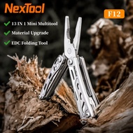2025 NexTool พวงกุญแจ F12รุ่นเรือธงขนาดเล็ก13 In 1 EDC เครื่องมือหลายชนิดพับได้ไขควงไม้บรรทัดไฟล์กรร