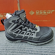 Oscar 122 123 Sport Safety Shoes Mid Cut Lace Khaki Grey ESD SHOES Water Resistant