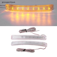 [Prs] 2Pcs Universal Soft Amber 9 SMD12V LED Car Rearview Mirror Indicator Lamp Light [DDD]