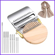 Darning Loom Kit Portable Small Tool with 9 Needles Darning Thread Kit for Men Women Beginners Tailo