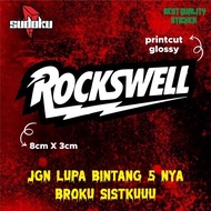Rockswell PRINTING STICKER |Cool STICKER|Helmet STICKER
