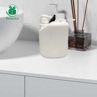 [Kesoto] 2L Soap Dispenser Stylish Multipurpose Bathroom Space Saving Shower Gel Bottle Liquid Dispe