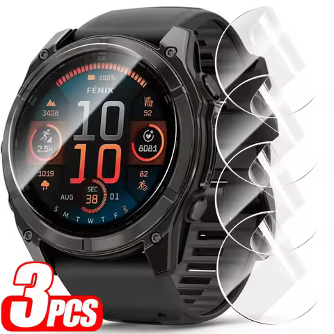 3PCS Flexible Hydrogel Film for Garmin Tactix 8 47mm 51mm HD Clear Full Cover Anti-Scratch Screen Pr
