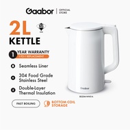 Gaabor Electric Hot Water Kettle (1500W/2L) EK20M-WH01A