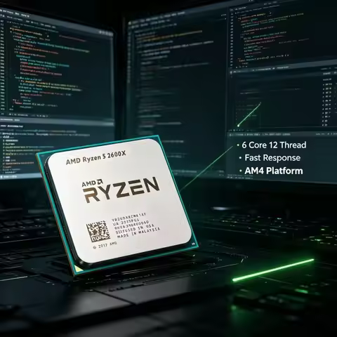 AM4 Platform Upgrade CPU AMD Ryzen 5 2600X R5 2600X 6 Core 12 Thread Multi-thread Processor For Old 