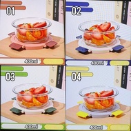 LKM575 Microwave Oven Safe Glass Lunch Box 1KG 4PC MOTHER & BABY Food Container Airtight Container