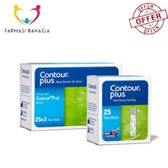 ✥CONTOUR PLUS TEST STRIPS 25'S  50'S♘