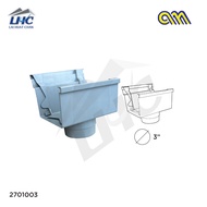 F300-2701003/ 2701004 [ARENSI-MARLEY] Pvc Gutter Spout Head 3" 下水 <GREY>