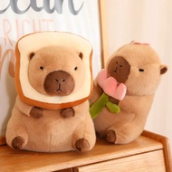 Kawaii Simulation Capybara Transformed Bread Animals Plush Toy Creative Stuffed Capybara Hug Milk Te