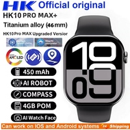 2025 HK10 Pro Max+( Plus )Smart Watch Series10 4GB Men AMOLED AI Music AOD Fitness Tracker Women Ser
