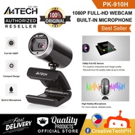 1080P A4tech Full-Hd WEBCAM (Pk-910H) Built-In Microphone (1080P Full-Hd Sensor) Pk910h A4