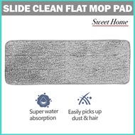 Supamop Slide Clean Flat Mop Pad Handwash Free Superfine Fiber Refill 3 times Super Water Absorption