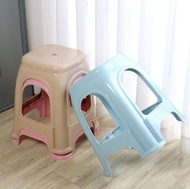 ONE - 加厚可疊高膠椅膠凳(純色-顏色隨機) #(ONE)