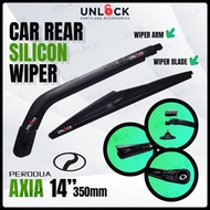 Car Rear Wiper Silicone Arm Rear Wiper Silicon Blade with Arm For Myvi Viva Kelisa Kenari Exora Kanc