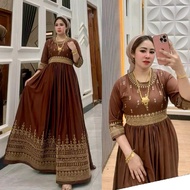Dress Hindi Jepatesa Rayon PreMiyum Ld 110 Pb 138 Mayung