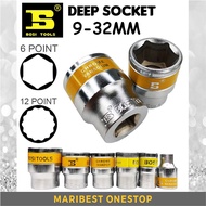 BOSI TOOLS Socket Wrench Chrome Vanadium Steel CR-V 6 Point 12 Point Socket Box 8mm-27mm (Short Type