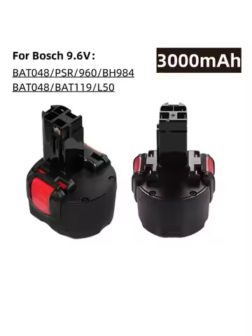 Hot Seller 9.6V 12800mAh Ni-Cd Rechargeable Battery , High Capacity , Compatible with Bosch PSR 960 
