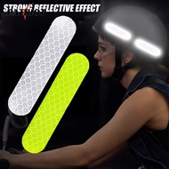 Waterproof Anti-Collision Helmet Sticker / 10Pcs High Quality Helmet Warning Reflective Sticker / Night Highlight Helmet Reflective Warning Paster /