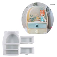 【CH*】 Cat Ears Drawer Jewelry Storage Box Molds for Epoxy Casting DIY Jewelry Holder