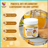 ﹊ ♝ ❈ FDA APPROVED Heaven's Heart Natural Healing Turmeric Ginger Tea With Piperine 150g (Less Suga