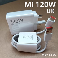 Xiaomi 120W Charger MDY-14-EE GaN Fast Charge Plug Suitable for Redmi Note13 Pro/K70 Pro Xiaomi 6A U