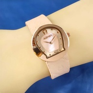 NEW JAM TANGAN WANITA CEWEK AG 6113 DOLC 32MM STRAP TALI KULIT JAM TANGAN ANALOG MEWAH WANITA