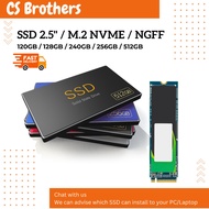 [Local Stock] Used SSD 2.5" /M.2 NVME / NGFF 120GB 128GB 240GB 256GB 512GB Desktop Laptop Internal S
