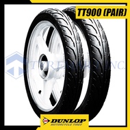 Dunlop Tires TT900 2.50-17 38L &amp; 2.75-17 41P Tubetype Motorcycle Street Tires (FRONT &amp; REAR TIRES) g