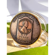 Lincoln Yimei Coin Discontinued Production Medal Final Cent 1793-2025 Coin Metal Embossed Cultural C