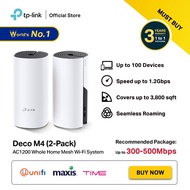 TP-LINK DECO M4 MESH ROUTER 2-PACK [Solution WiFi Dead Zone ] [ Support Maxis , Unifi ,TIME ]