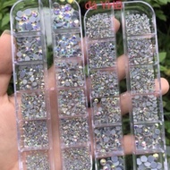 AB 7-color glue foot tray stone, 7-color high-quality YHB mesh foot stone