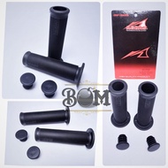 AGRAS FUR MOTORCYCLE GRIP BLACK AGRAS FUR RUBBER HANDGRIP