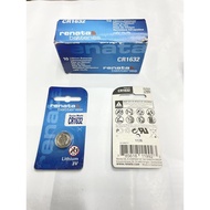 Renata CR1632 Lithium Battery 3V Original Renata CR1632 3V Battery
