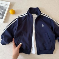 80-150 Kids' Stand Collar Zip Jacket Sport Sweatshirt for 0-12 yrs old - Spring Autumn Casual Coat