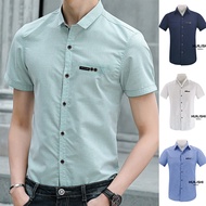 8 Colour Korean Fashion Casual Plain Men's Short Sleeve Polo/Office/HUILISHI.PH