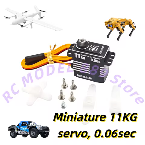 Micro 8.4V 0.06S 11KG Mini Full Metal Digital Coreless HV Programmable Servo 180/270 Degree Steel Ge