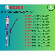 Bosch Clear Advantage Soft Wiper Blade BCA WIPER Bosch Wiper Blade