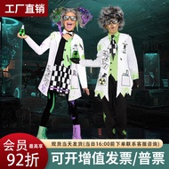 Halloween Frankenstein Costume Children Kindergarten Costume Crazy Scientist Role-Playing Costume Re