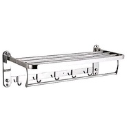 Stainless steel folding towel rack, 304 stainless steel bathroom towel rack, stainless steel folding