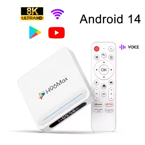 H96MAX H618 plus set-top box H618 Android 14 TV box HD 8K Bluetooth tv box