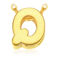 CHOW TAI FOOK 999 Pure Gold Alphabet Pendant - Q