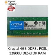 Crucial DDR3L 1600Mhz 4GB 1Rx8 PC3L 12800U DESKTOP RAM - Used