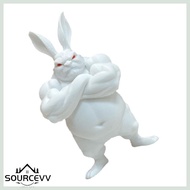 SOURCE 3D Printed Muscular Rabbit Statue Distinctive House Accent Easter Present Choice